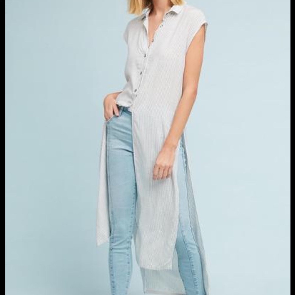 NWOT Tina+Joe Button Shirt/Dress/Duster